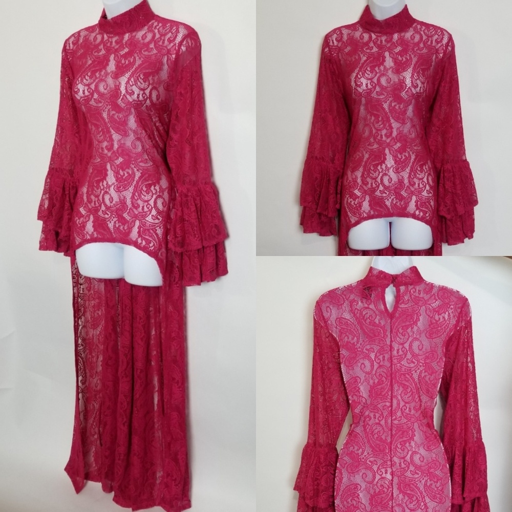 High-Low Lace Top - Picture 3 of 7